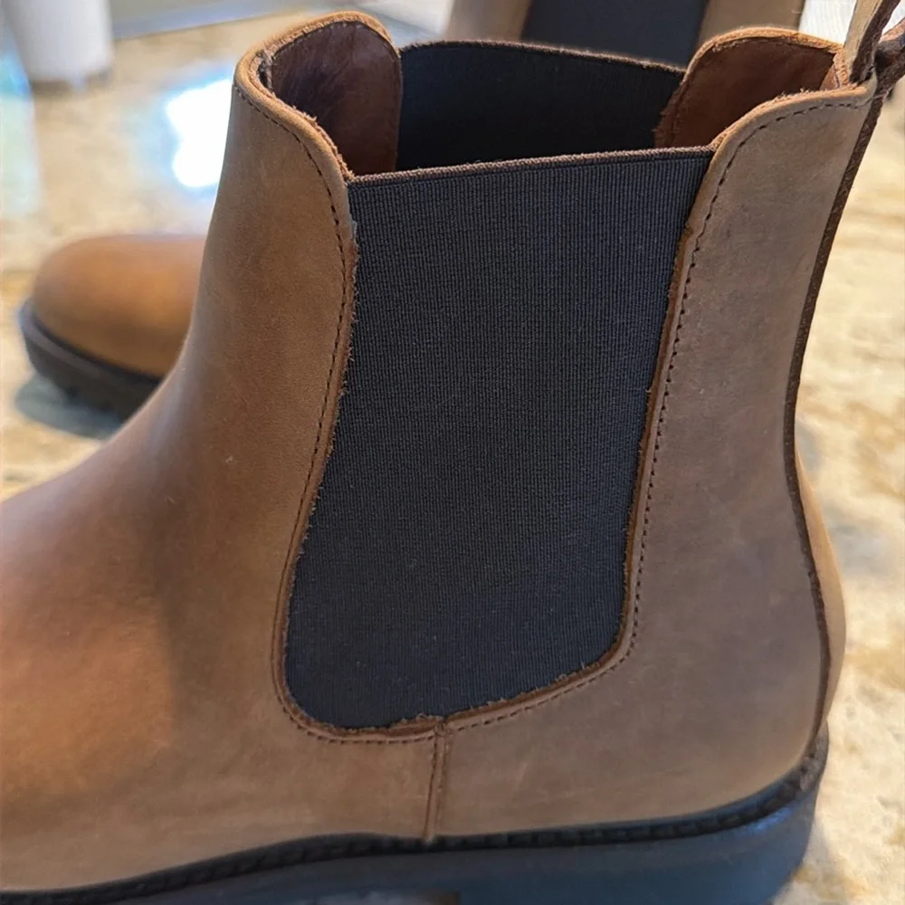 Leather pull on boots - Picture 2 of 5